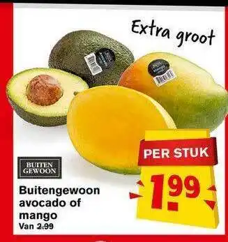 Hoogvliet Buitengewoon avocado of mango aanbieding