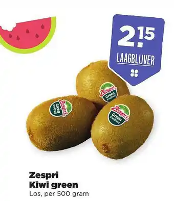 PLUS Zespri kiwi green 500 gram aanbieding