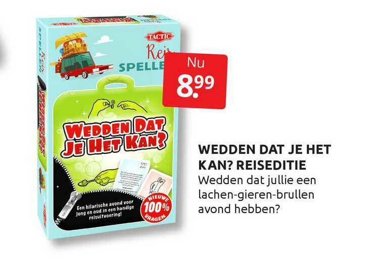 Wedden dat je het kan? reiseditie aanbieding bij Boekenvoordeel