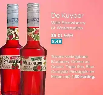 Mitra De Kuyper Wild Strawberry of Watermelon aanbieding