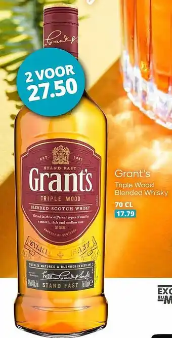 Mitra Grant's Triple Wood Blended Whisky aanbieding