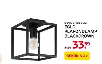 Praxis Eglő Plafondlamp Blackcrown aanbieding