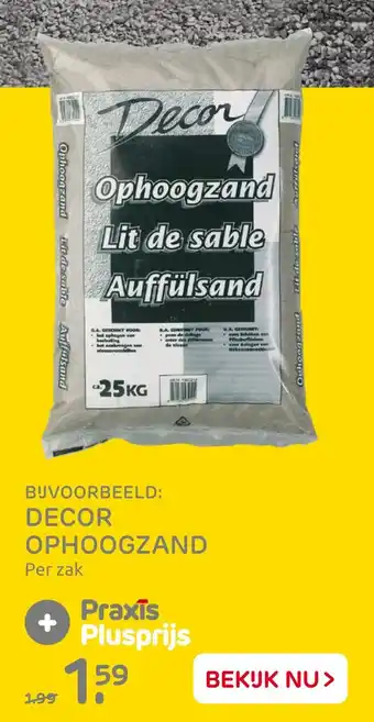 Praxis Decor Ophoogzand aanbieding