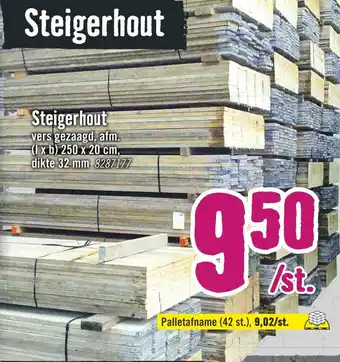 Hornbach Steigerhout aanbieding