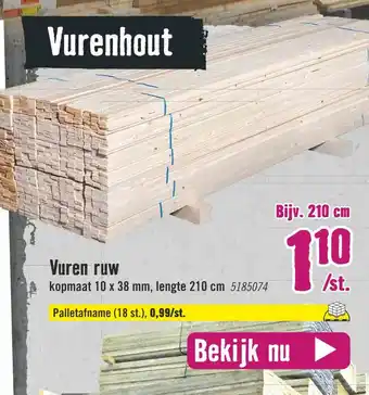 Hornbach Vuren ruw aanbieding