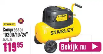 Hornbach STANLEY. Compressor "D200/19/24" aanbieding