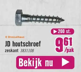 Hornbach JD houtschroef aanbieding