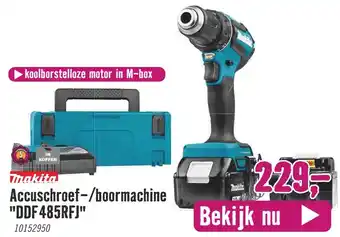 Hornbach Tmakita Accuschroef-/boormachine "DDF 485RFJ" aanbieding