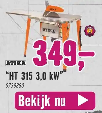 Hornbach ATIKA "HT 315 3,0 kW" aanbieding