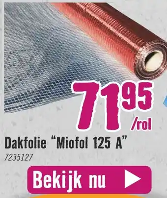 Hornbach Dakfolie “Miofol 125 A" aanbieding