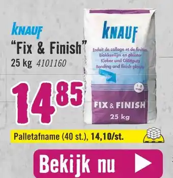 Hornbach kNauf AUF "Fix & Finish" aanbieding