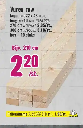 Hornbach Vuren ruw aanbieding