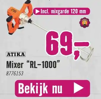 Hornbach ATIKA Mixer "RL-1000" aanbieding