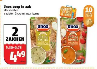 Poiesz Unox soep in zak 570 ml aanbieding