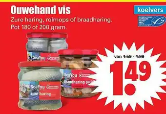 Dirk Ouwehand vis zure haring, rolmops of braadharing aanbieding