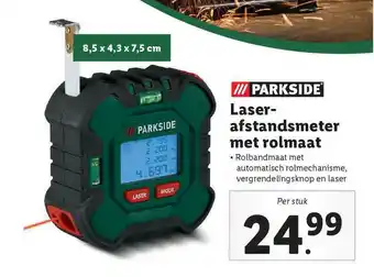 Lidl Parside laser afstandsmeter met rolmaat aanbieding