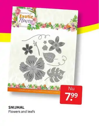 Boekenvoordeel Snijmal flowers and leafs aanbieding