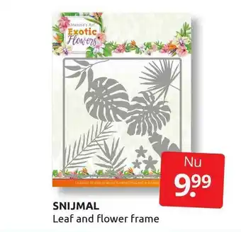 Boekenvoordeel Snijmal leaf and flower frame aanbieding