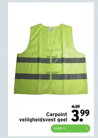 GAMMA Carpoint veiligheidsvest geel aanbieding