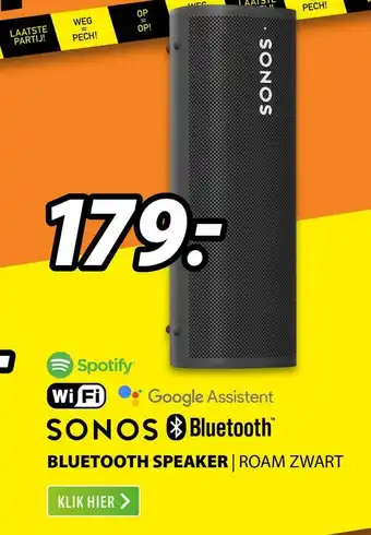 Expert Sonos bluetooth speaker | roam zwart aanbieding