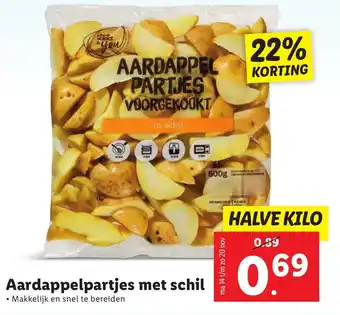 Lidl Aardappelpartjes met schill aanbieding