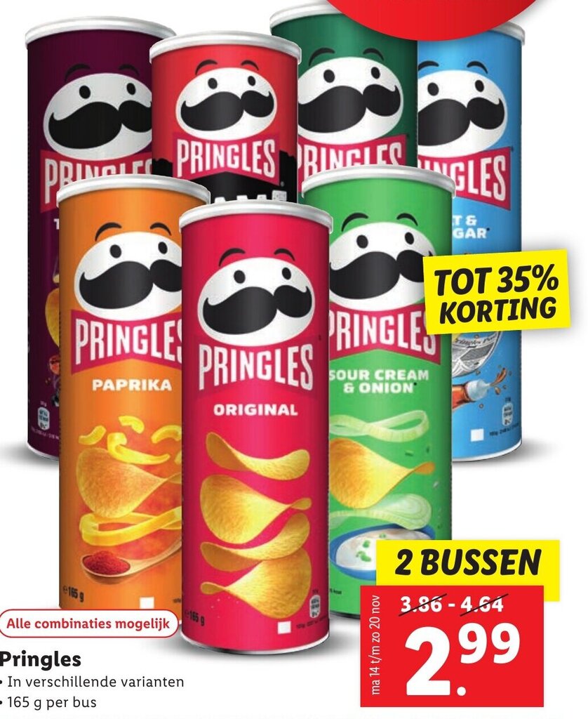 Pringles 165g aanbieding bij Lidl