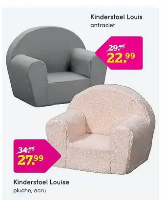 Leen Bakker Kinderstoel louise of kinderstoel louis aanbieding