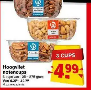 Hoogvliet Hoogvliet notencups 105-275 gram aanbieding