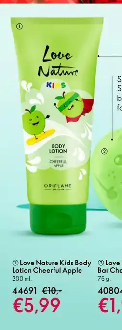 Oriflame Love Nature Kids Body Lotion Cheerful Apple 200 ml aanbieding