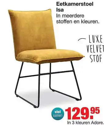 Budget Home Store Eetkamerstoel isa aanbieding