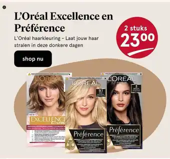 Etos L'oréal excellence en préférence aanbieding