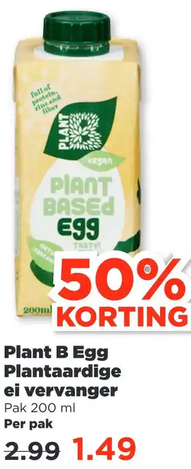 PLUS Plant b egg plantaardige ei vervanger aanbieding