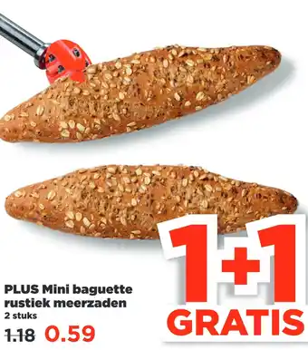 PLUS Plus mini baguette rustiek meerzaden aanbieding