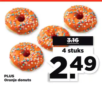 PLUS Plus oranje donuts aanbieding