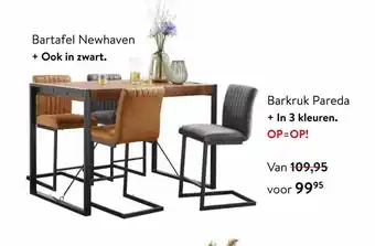 Profijt Meubel Bartafel newhaven of barkruk pareda aanbieding