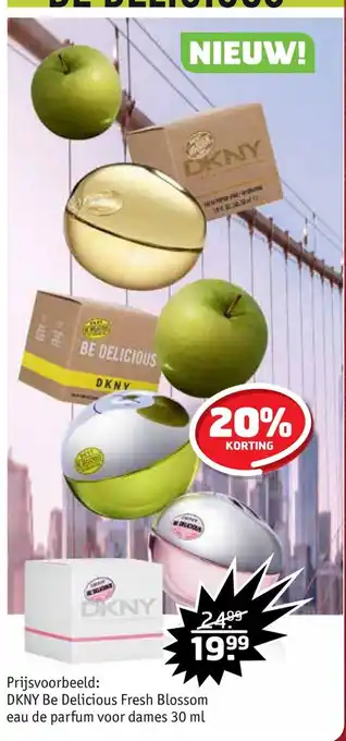 Trekpleister DKNY Be Delicious Fresh Blossom eau de parfum voor dames 30 ml aanbieding