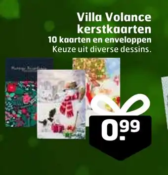 Trekpleister Villa Volance kerstkaarten aanbieding