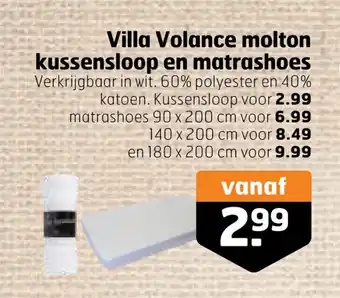 Trekpleister Villa Volance molton kussensloop en matraschoes aanbieding