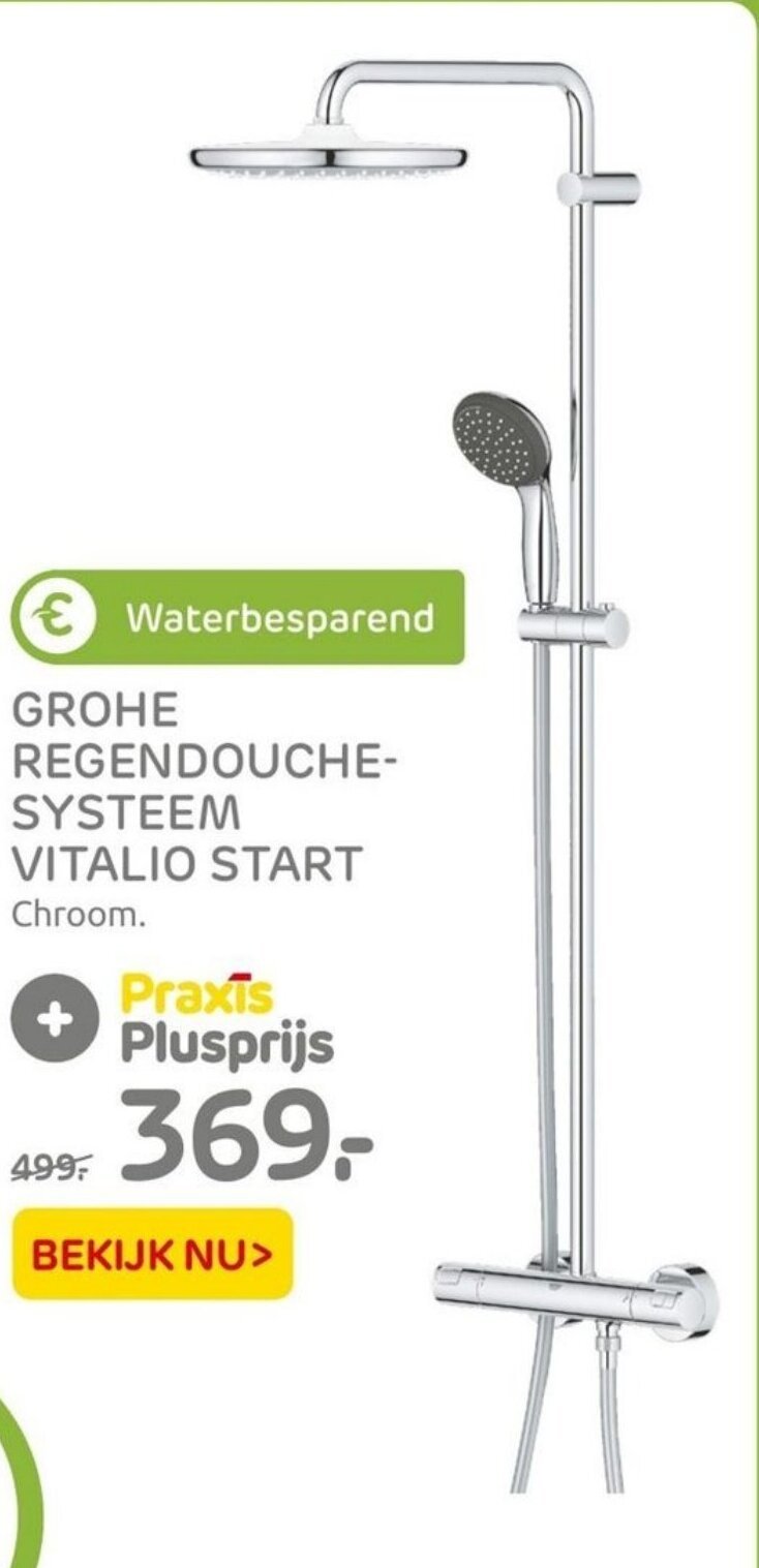 Grohe RegendoucheSysteem Vitalio Start aanbieding bij Praxis