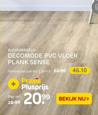 Praxis Decomode PVC Vloer Plank Sense aanbieding