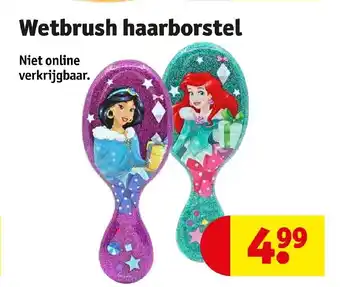 Kruidvat Wetbrush haarborstel aanbieding