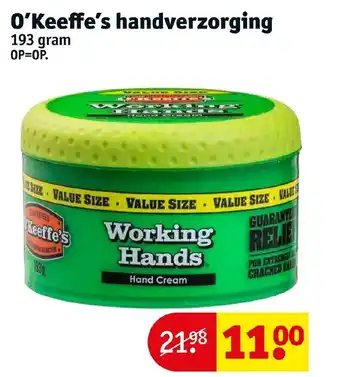 Kruidvat O'Keeffe's handverzorging 193 gram aanbieding