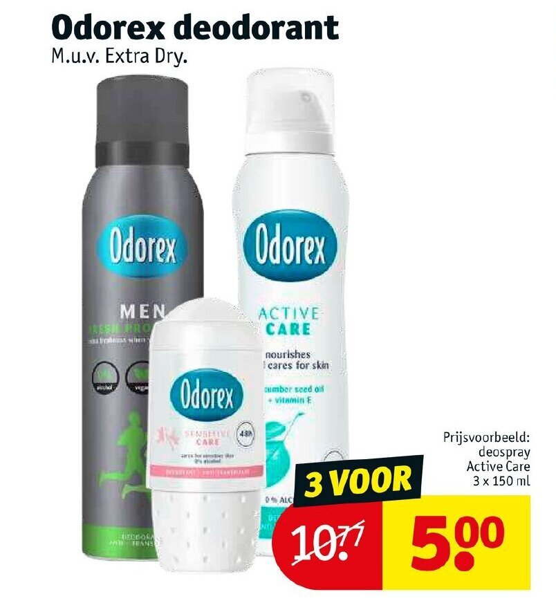 Odorex deodorant aanbieding bij Kruidvat