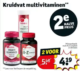 Kruidvat multivitaminen aanbieding