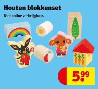Kruidvat Houten blokkenset aanbieding