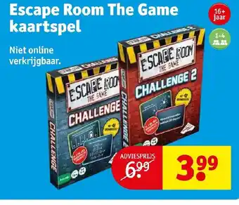 Kruidvat Escape Room The Game kaartspel aanbieding