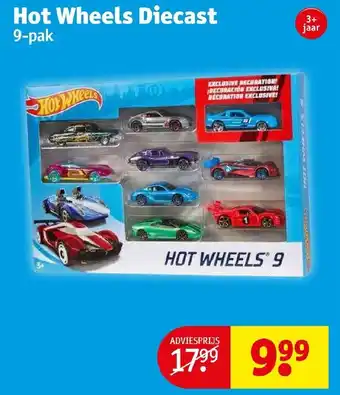 Kruidvat Hot Wheels Diecast 9-pak aanbieding