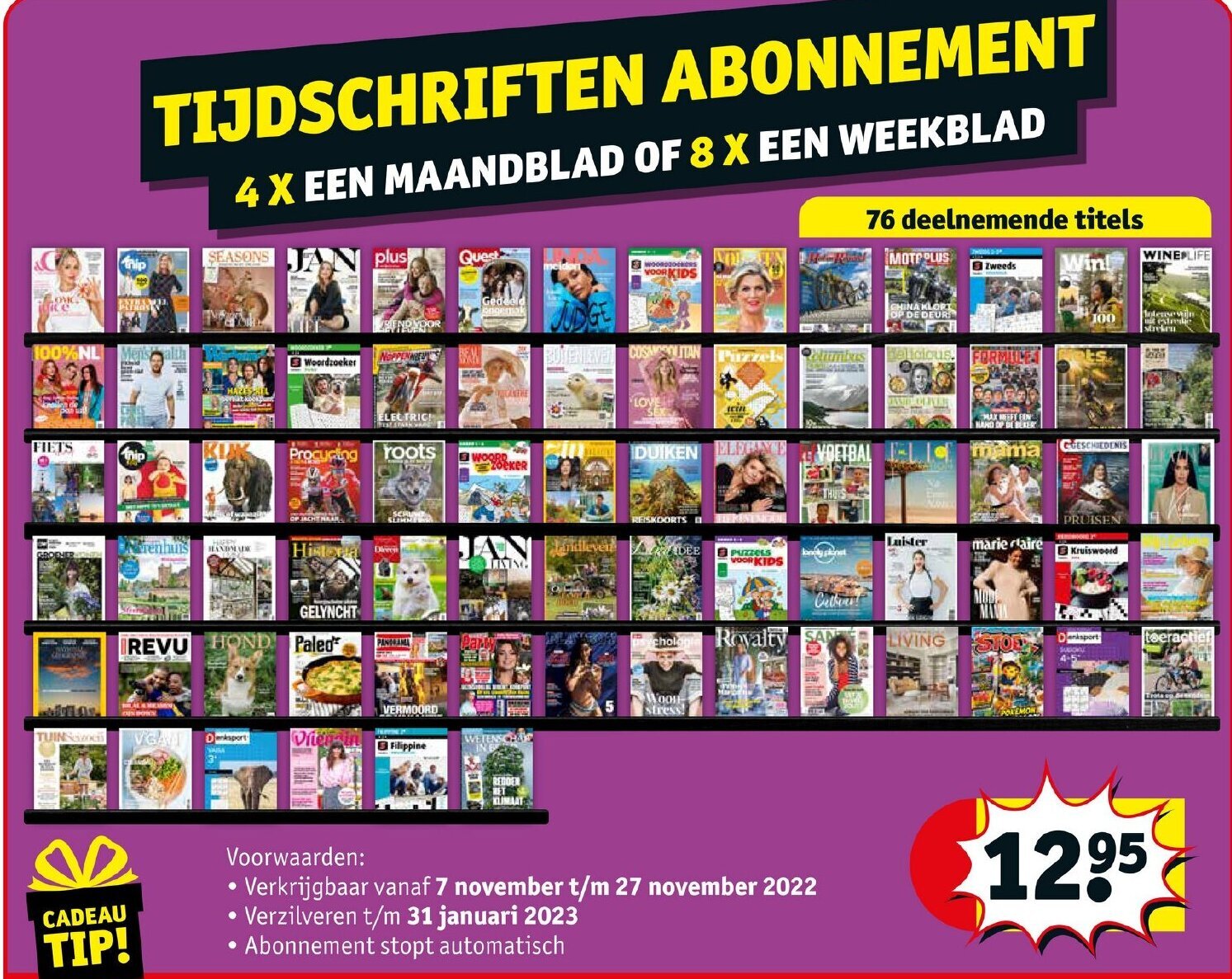 Tijdschriften Abonnement aanbieding bij Kruidvat
