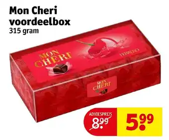 Kruidvat Mon Cheri voordeelbox 315 gram aanbieding