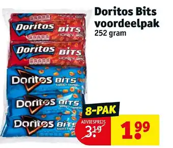 Kruidvat Doritos Bits voordeelpak 252g 8-pak aanbieding